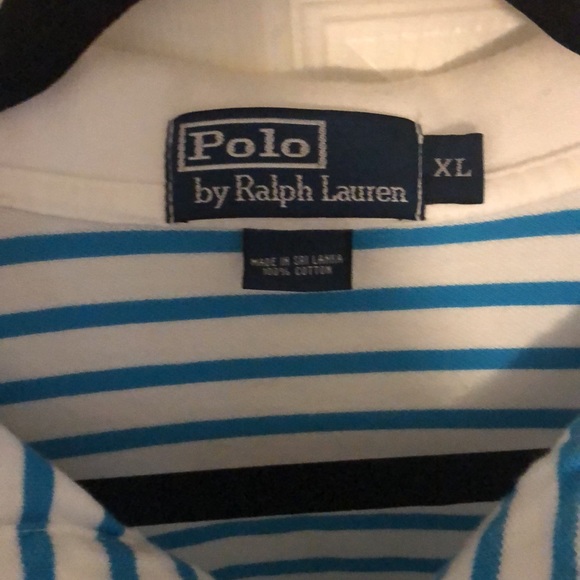 Polo Ralph Lauren Striped SS Mesh Polo size XL - Picture 3 of 6